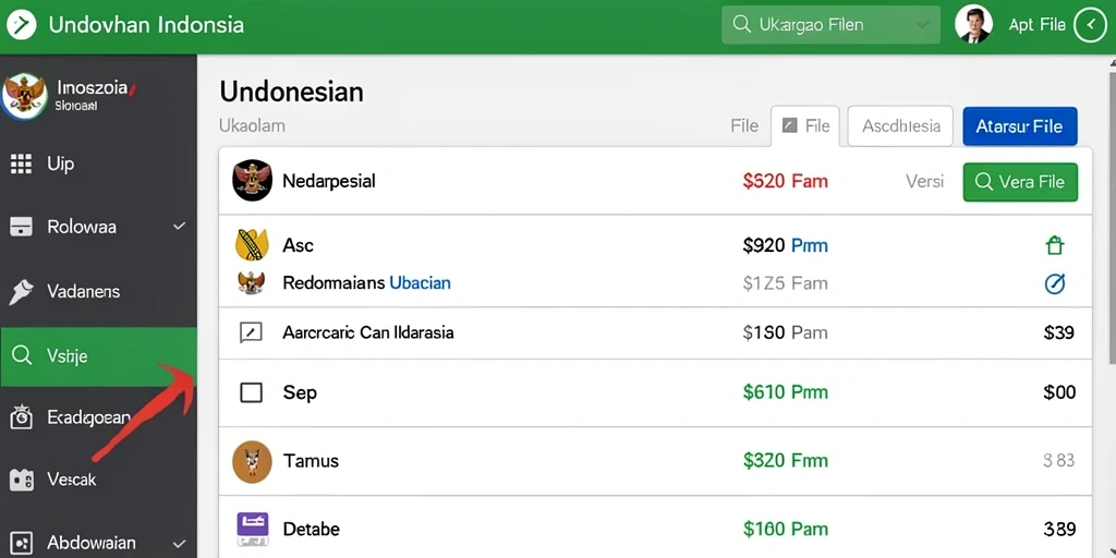 g668 - Menu permainan yang intuitif dan mudah diakses.